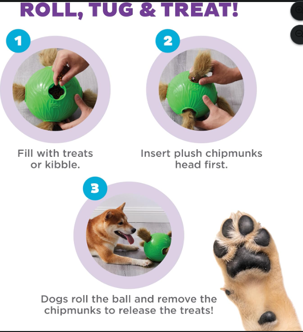 Interactive Snuffle Treat Puzzle Ball for Dogs
