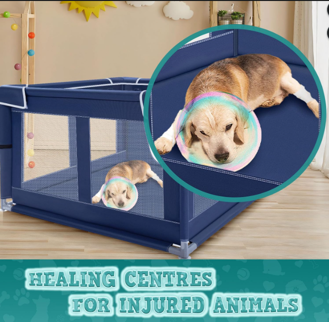Portable Indoor Puppy Playpen