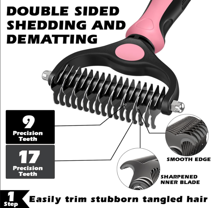 3PCS Self Cleaning Pet Grooming Brush Set