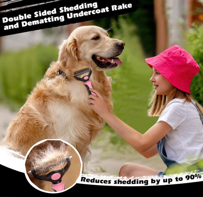 3PCS Self Cleaning Pet Grooming Brush Set