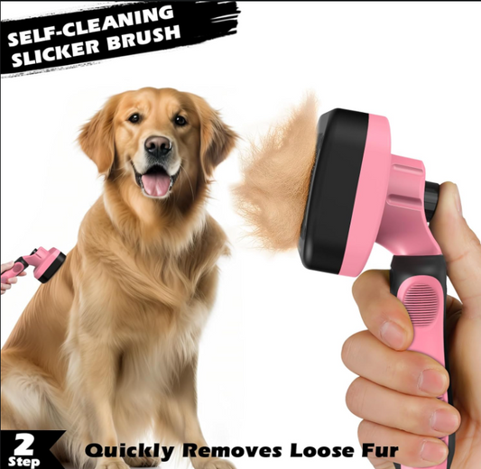 3PCS Self Cleaning Pet Grooming Brush Set