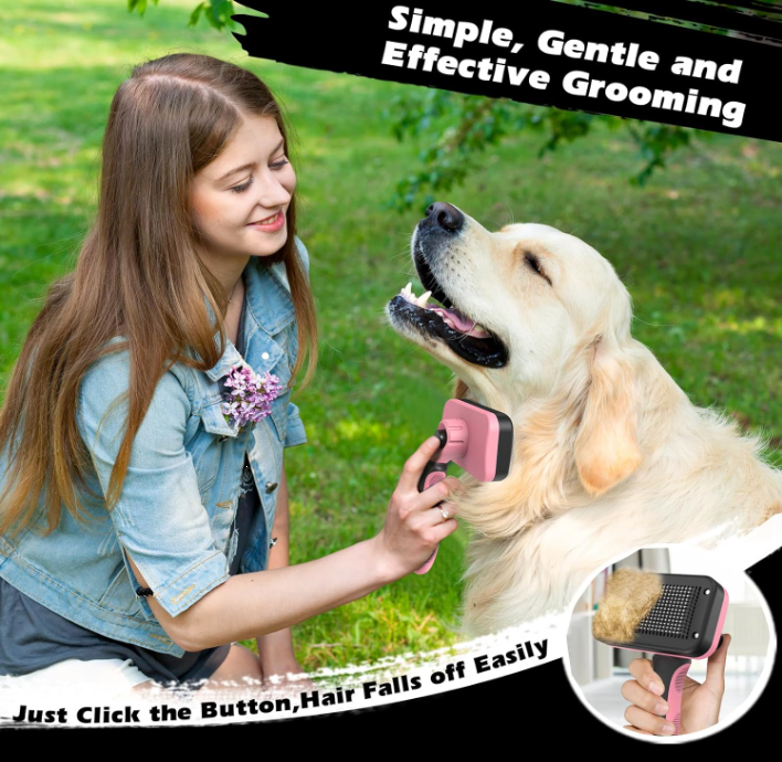 3PCS Self Cleaning Pet Grooming Brush Set