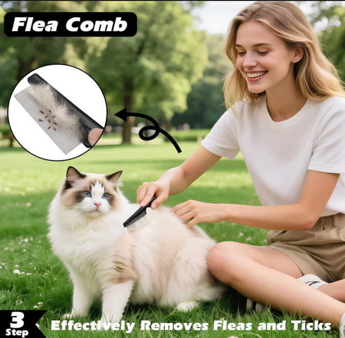 3PCS Self Cleaning Pet Grooming Brush Set