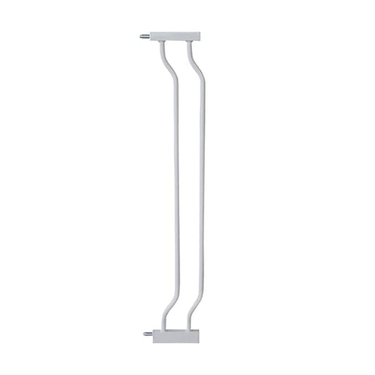 ALLAIBB Extra Wide Pressure Mount Baby Gate Auto Close White Metal Child Dog Pet Safety Gates with Walk Through for Stairs,Doorways,Kitchen and Living Room(4.72"/12cm)