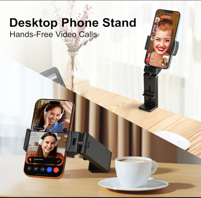 Universal Airplane Phone Holder Mount with 360° Rotation for Travel