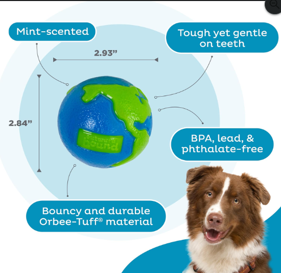 Interactive Treat Dispensing Dog Ball Toy