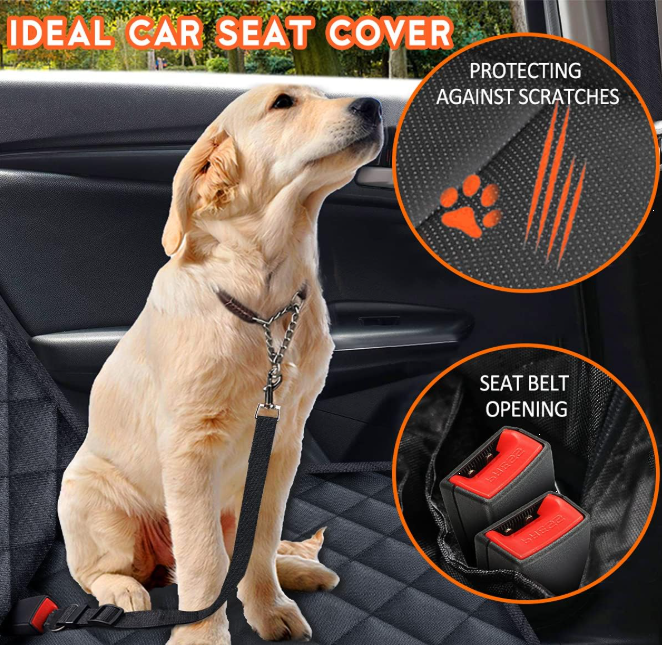 Waterproof Pet Car Seat Cover 🚗🐶