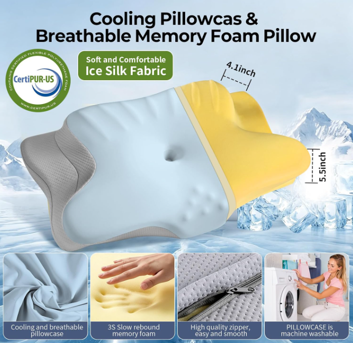 Ergonomic Cervical Neck Pillow