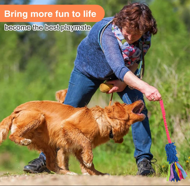 Interactive Tug Rope Dog Toy for Aggressive Chewers