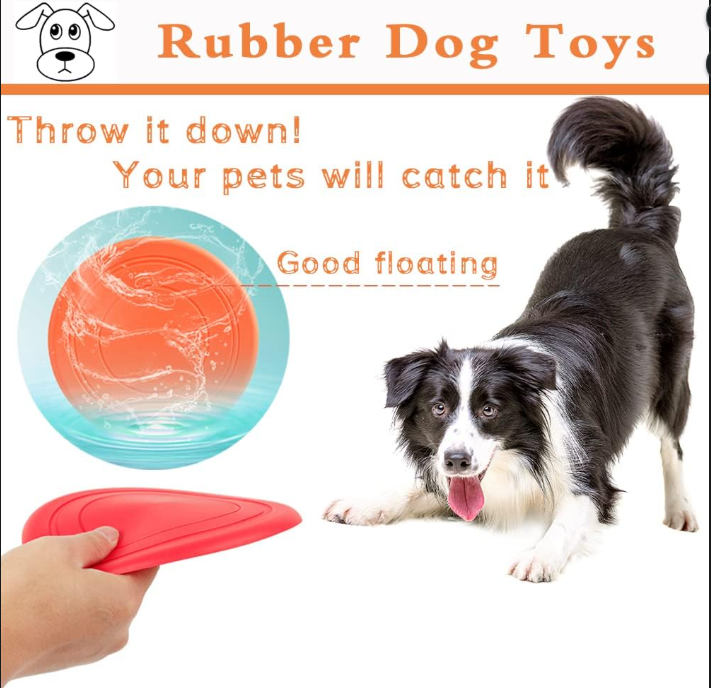 Soft Flying Disc Set for Dogs – 6 Pack Interactive Fetch Toys