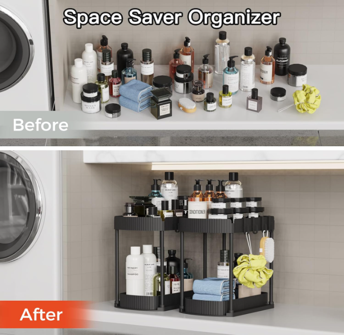 Pull-Out Cabinet Storage Organizer Set