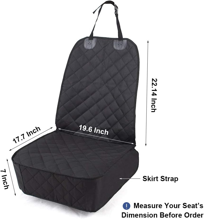 Dog Front Seat Cover for Cars – Waterproof Pet Car Seat Protectorakwlakr