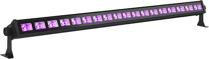 Black Light Bar for Glow Party - OPPSK 54W 18LED UV Blacklight Bar - Glow in The Dark Party Supplies - Uplight for Halloween Decorations Fluorescent Poster Body Paint Classroom Bedroom