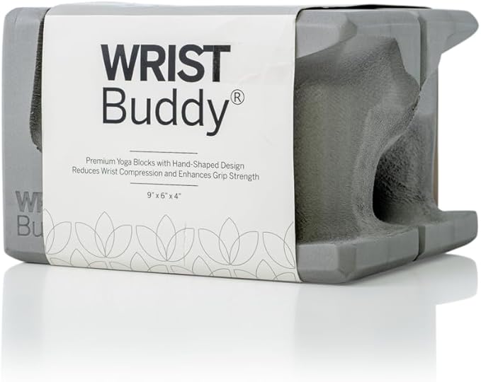 WRISTBuddy® Yoga Blocks 2-Pack (Left + Right) — Ergonomic, Hand-Shaped EVA Blocks for Wrist Relief & Better Grip | Doctor-Designed Support for Yoga, Pilates, Handstands, Push-Ups & Rehab