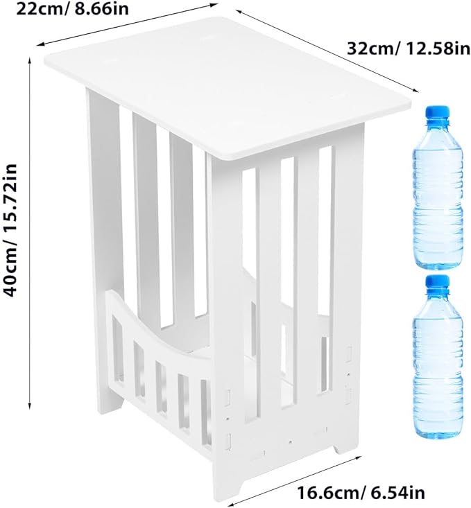 Mini Bedside Nightstand Table for Bedroom and Living Composite Stand with Smooth Surface Heavy-Duty Small Side Table for Lamps Plants and Daily Essentials Compact and Easy to Move