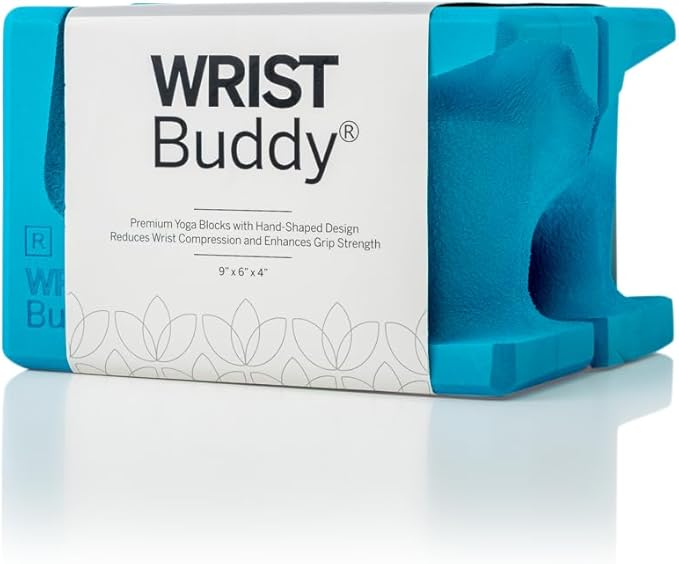 WRISTBuddy® Yoga Blocks 2-Pack (Left + Right) — Ergonomic, Hand-Shaped EVA Blocks for Wrist Relief & Better Grip | Doctor-Designed Support for Yoga, Pilates, Handstands, Push-Ups & Rehab