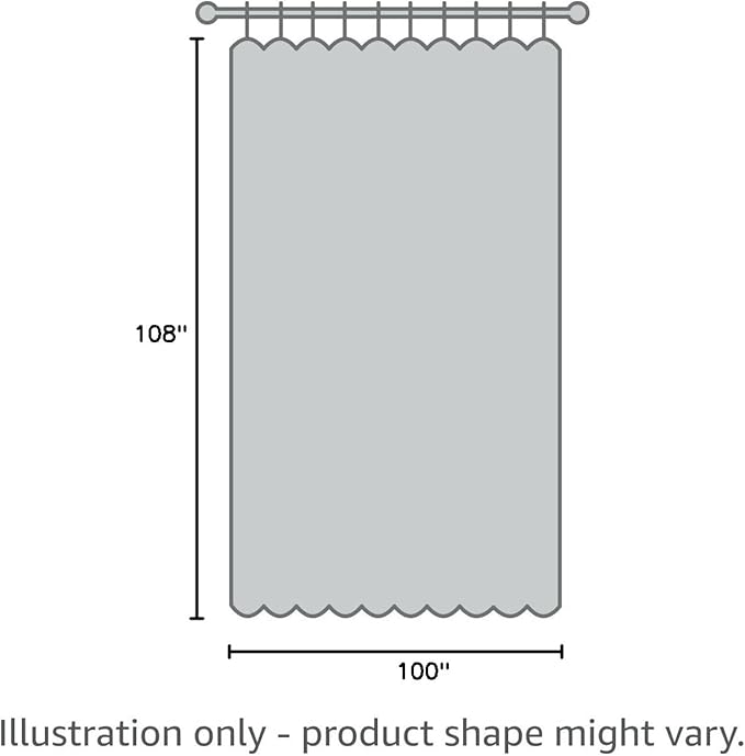 H.VERSAILTEX White Linen Blackout Curtains Durable Thick Textured Linen Look 100% Blackout Patio Door Curtain Anti Rust Grommet Extra Wide Sliding Door Curtain Panel, W100 x L108 inch, Washed Spice