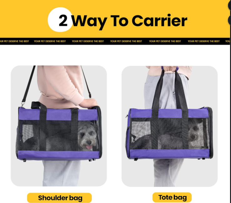 Airline Approved Soft Pet Carrier Bag