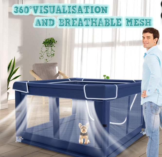 Portable Indoor Puppy Playpen
