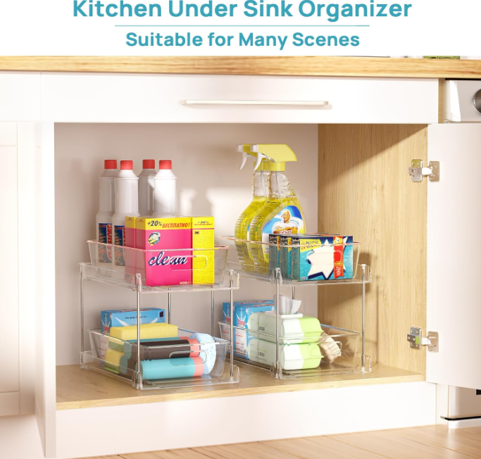 2-Tier Pull-Out Under Sink Organizer Set