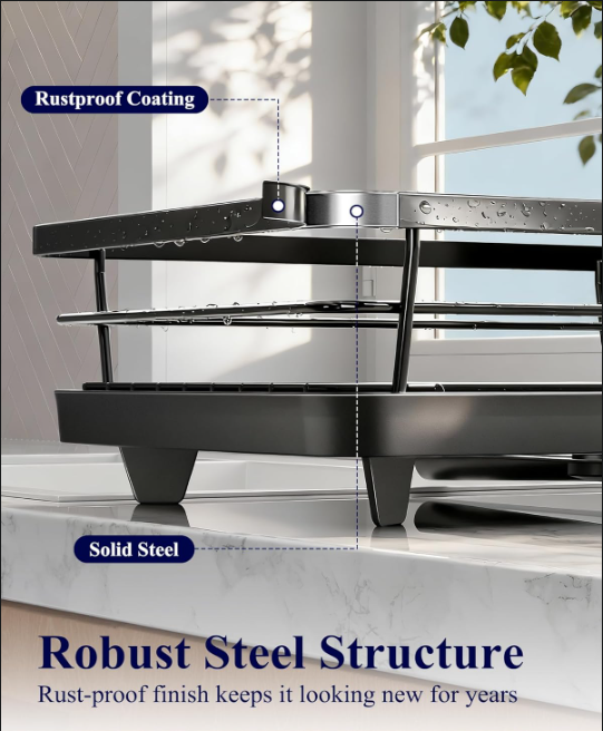 Kitchen Counter Dish Drying Rack