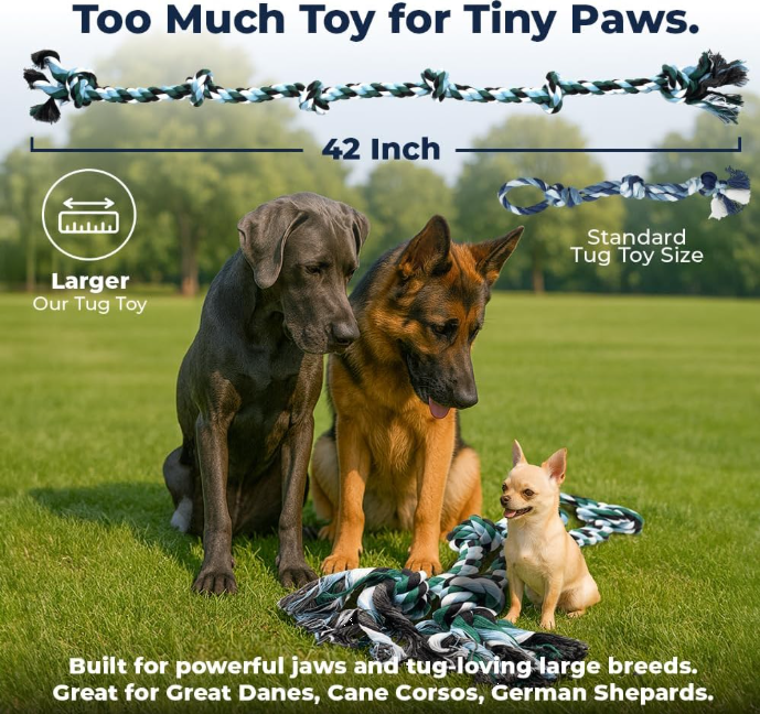 XXL Rope Tug Toy for Large and Aggressive Chewers