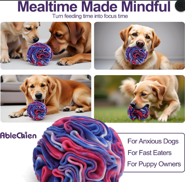 Interactive Snuffle Ball for Dogs – Treat Dispensing Puzzle Toy
