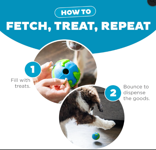 Interactive Treat Dispensing Dog Ball Toy