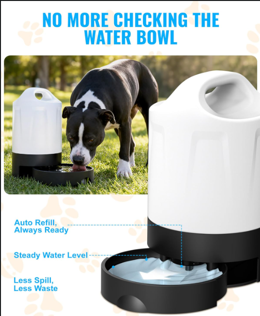 Portable Gravity Dog Water Dispenser 128oz