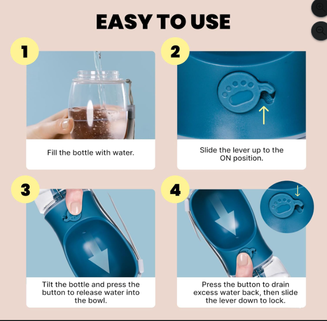 Portable Leak-Proof Dog Water Bottle