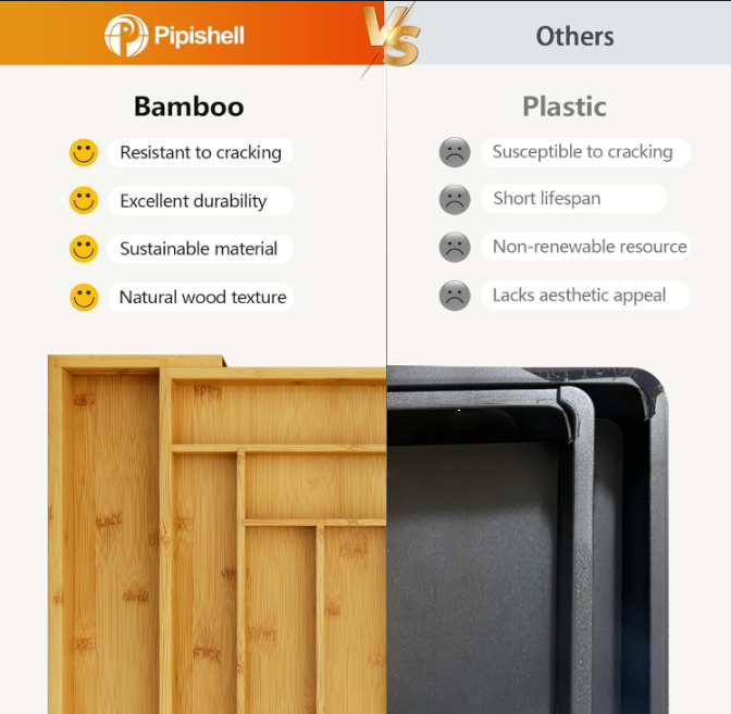 Expandable Bamboo Drawer Organizer