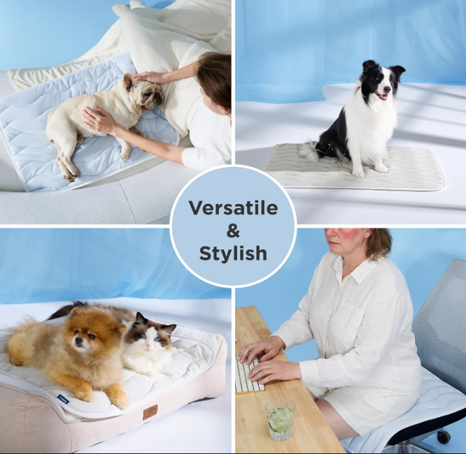 Cooling Dog Mat for Summer – Breathable Washable Pet Cooling Pad
