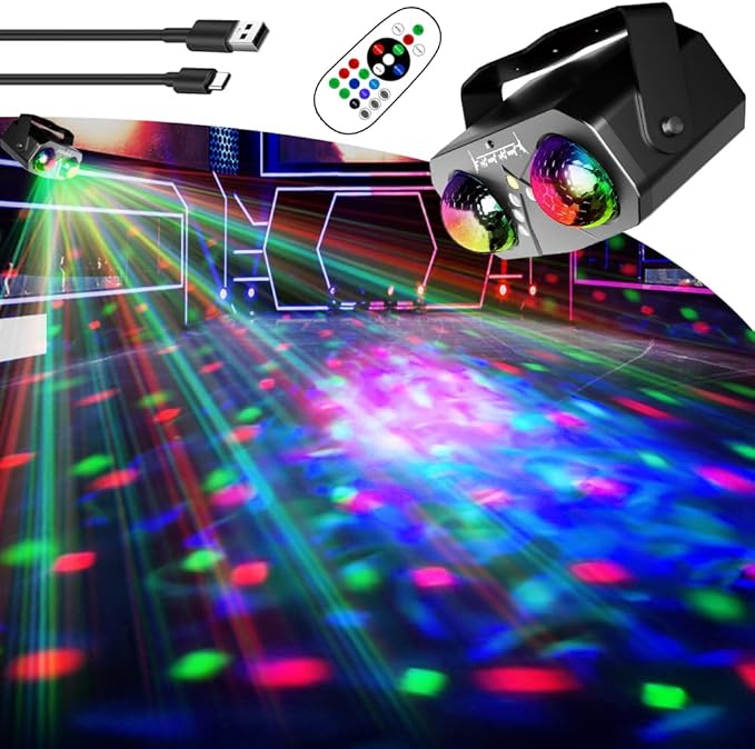 Party Disco Strobe Ocean Star Projector - Sound-Activated DJ Dance Light with Remote Control, Suitable for Parties, Bars, Birthdays, Weddings, KTV, Christmas & Halloween Dancing Décor
