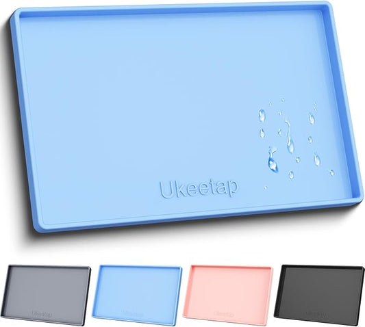 Waterproof Silicone Mat – Raised Edge Spill Protection Tray