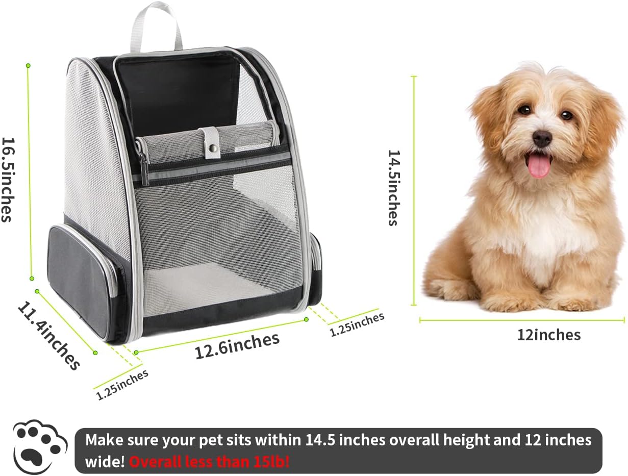 Pet Carrier Backpack for Small Dogs and Cats