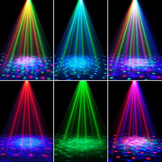 Party Disco Strobe Ocean Star Projector - Sound-Activated DJ Dance Light with Remote Control, Suitable for Parties, Bars, Birthdays, Weddings, KTV, Christmas & Halloween Dancing Décor