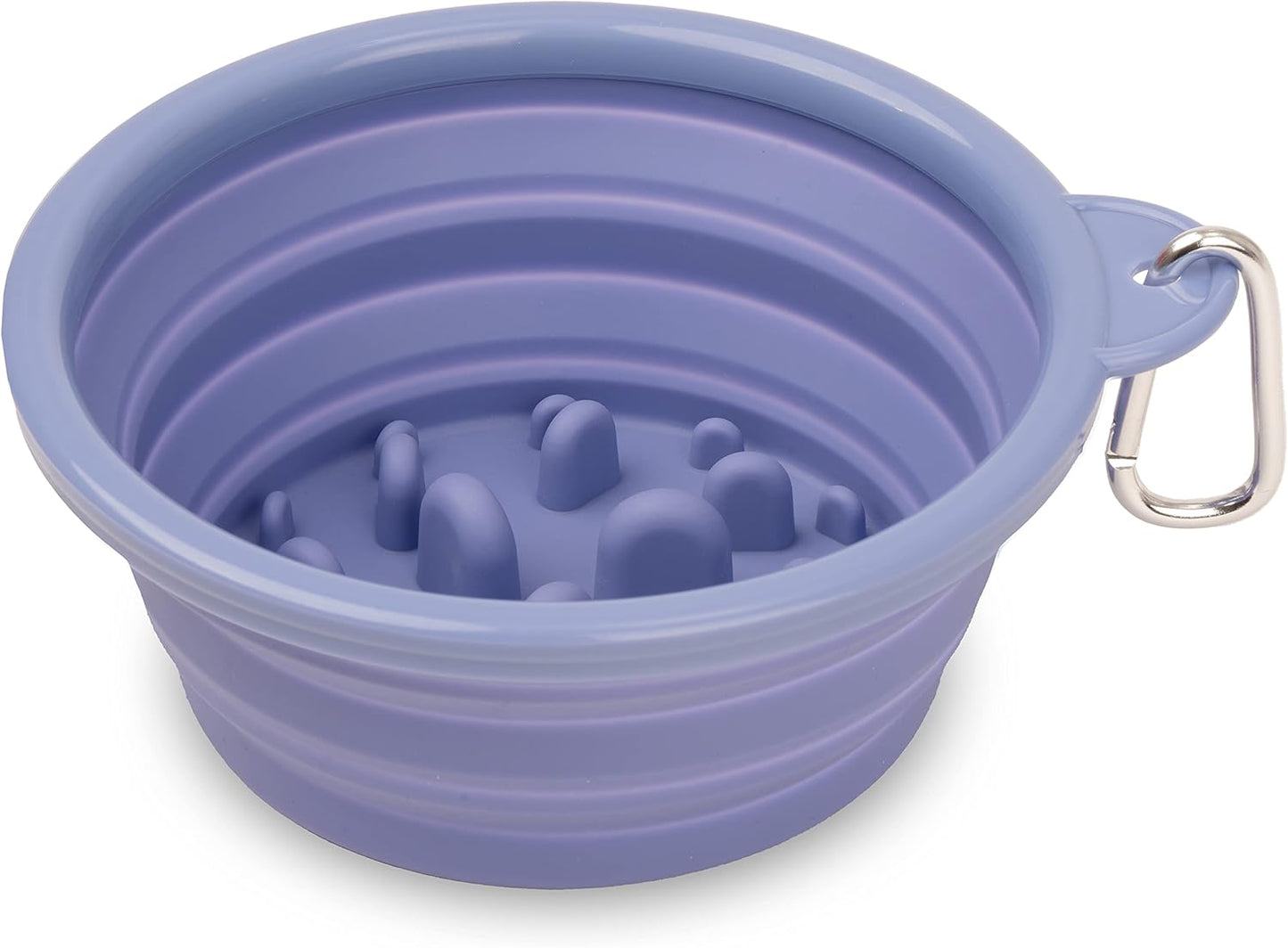 Collapsible Dog Slow Feeder Bowl for Travel