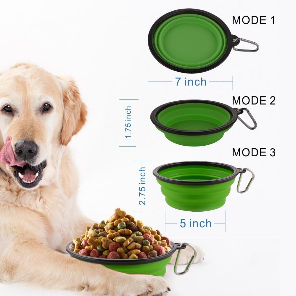 Collapsible Dog Travel Bowl (Portable & Foldable Water Bowl)