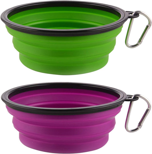 Collapsible Dog Travel Bowl (Portable & Foldable Water Bowl)