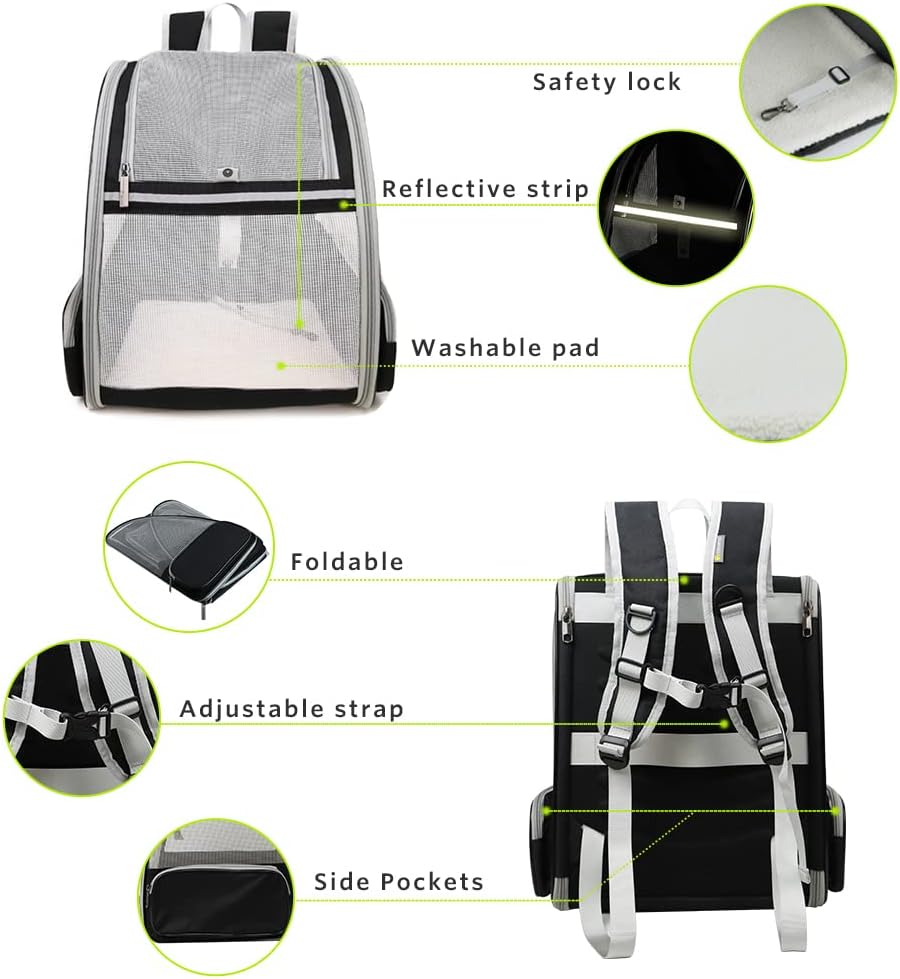 Pet Carrier Backpack for Small Dogs and Cats