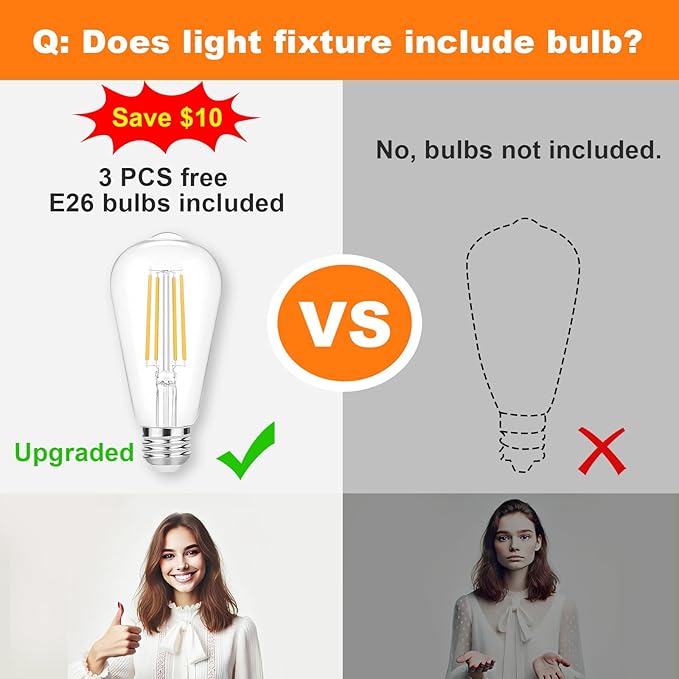 DLLT 3-Light Bathroom Light Fixtures: Black Modern Vanity Lights with 3 E26 Bulbs - Clear Glass Shade Bathroom Wall Lamp for Mirror Kitchen Living Room Hallway Cabinet Porch