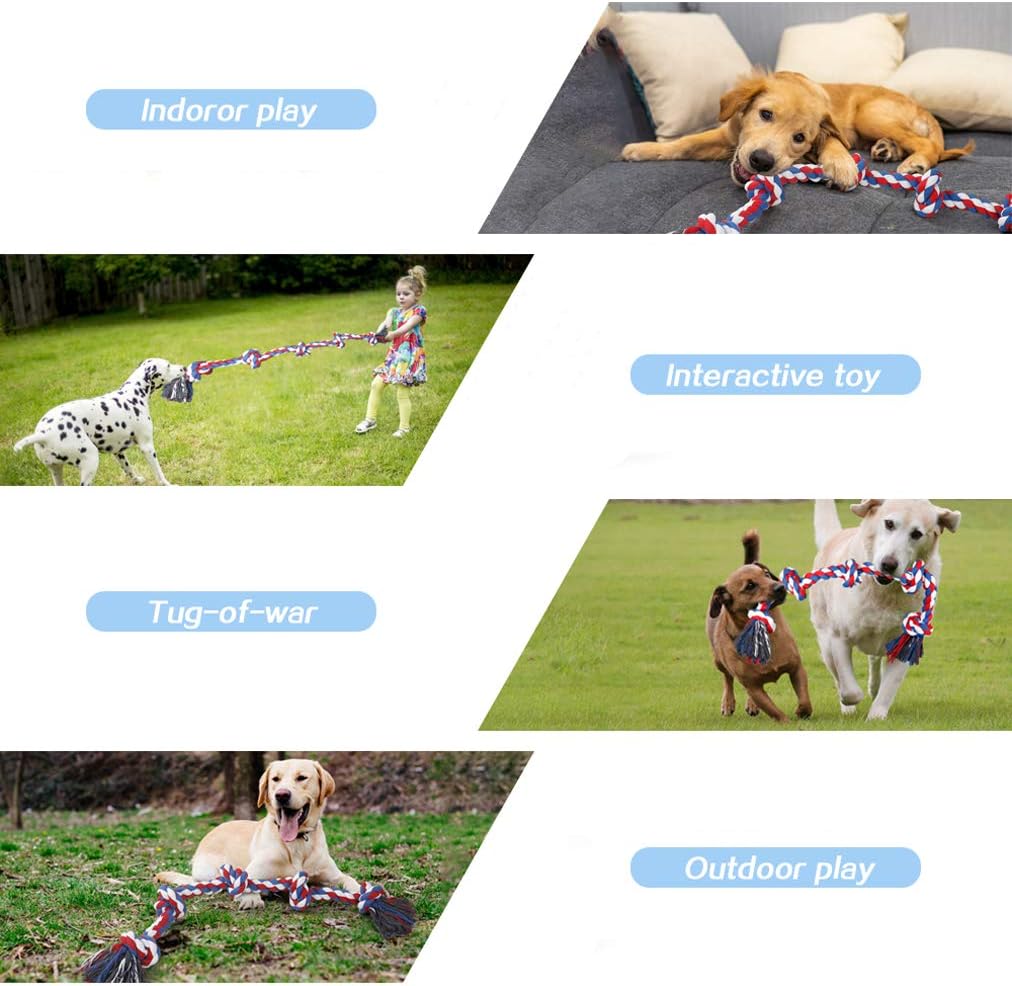 Heavy Duty Rope Tug Toy for Dogs – Durable Chew & Training Toy