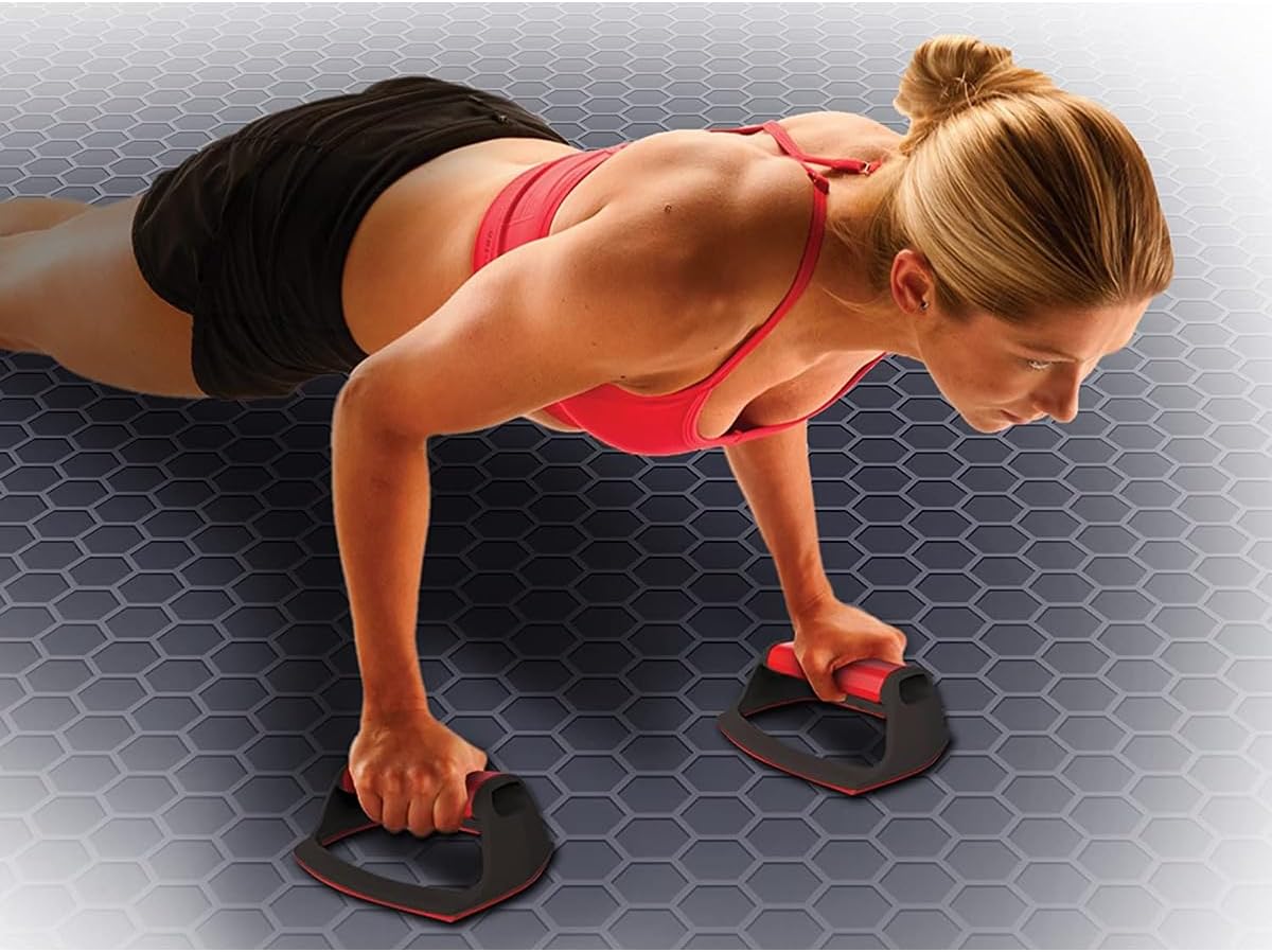 Perfect Fitness Push Up Stands – Non-Slip Strength Training Bars
