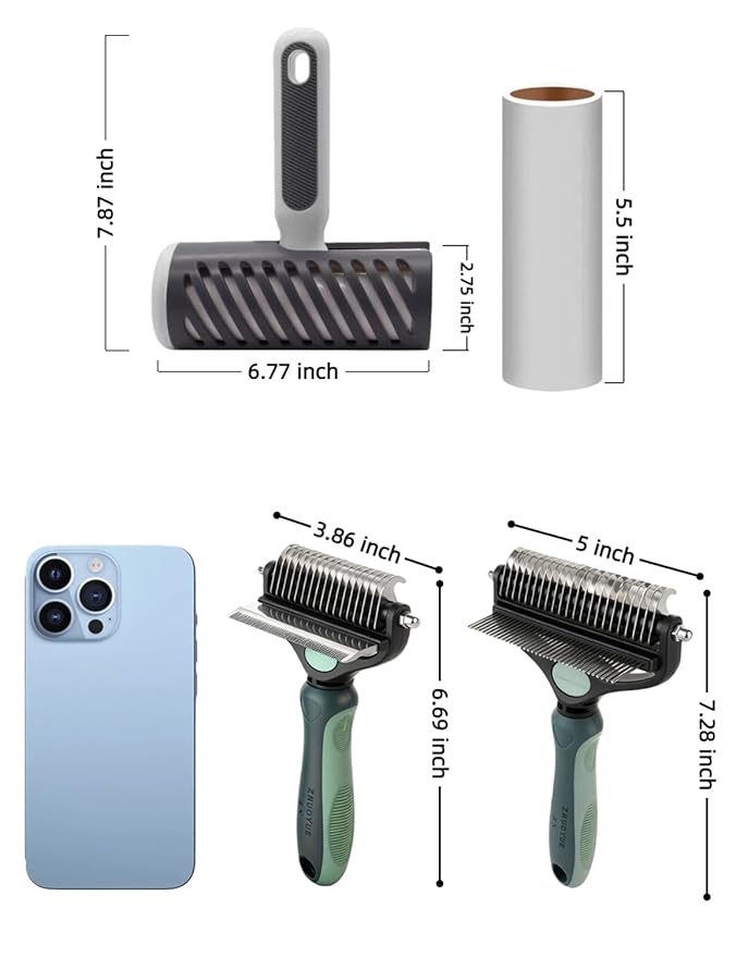 3-in-1 Deshedding Dog Brush – Professional Undercoat Remover Tool