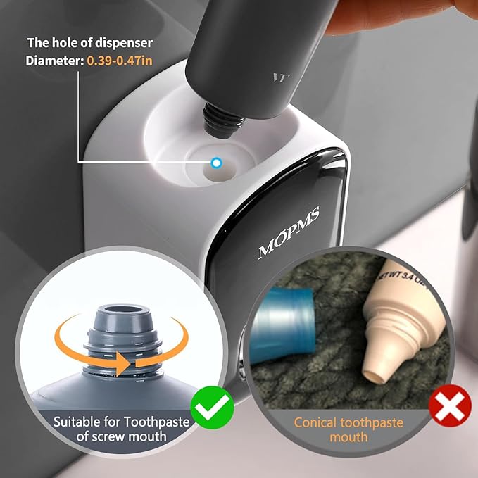 Automatic Toothpaste Dispenser – Wall Mounted Hands-Free Toothpaste Squeezer for Bathroom