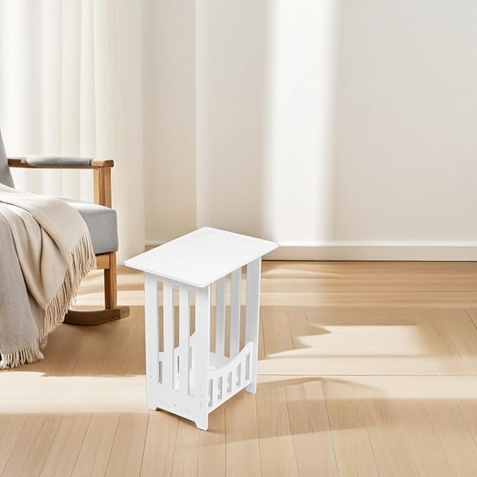Mini Bedside Nightstand Table for Bedroom and Living Composite Stand with Smooth Surface Heavy-Duty Small Side Table for Lamps Plants and Daily Essentials Compact and Easy to Move
