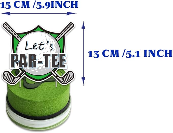Golf Birthday Party Decorations, 55pcs Golf Party Decorations Include Golf Banner, Balloon, Cake Topper, Cupcake Topper, Hanging Swirls, Sports Themed Golf Birthday Party Supplies