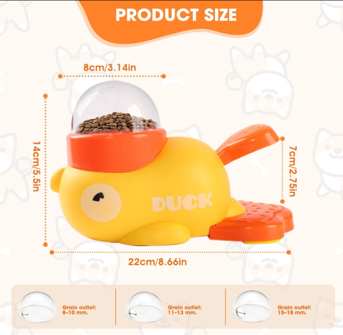 Interactive Dog Treat Dispenser – Press & Reward Feeding Toy
