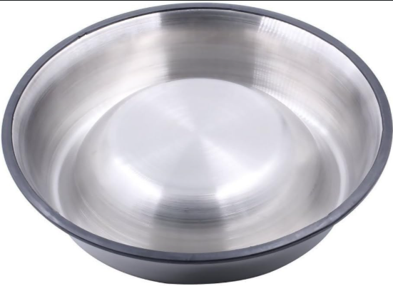 Stainless Steel Dog Bowl with Non-Slip Rubber Base