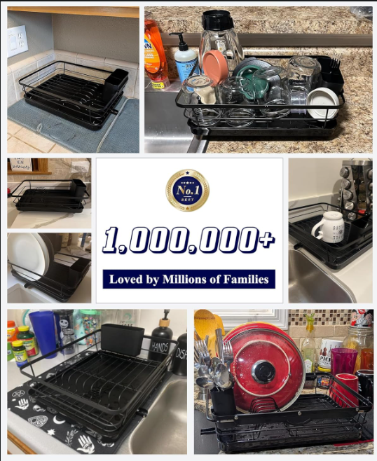 Kitchen Counter Dish Drying Rack